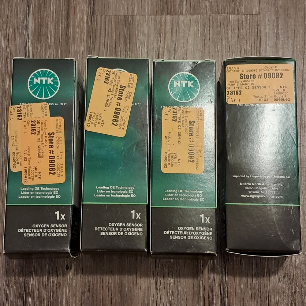 NTK 23162 Oxygen Sensors Lot Of (4) New In Box